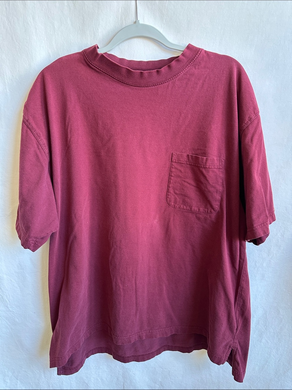 C.E. Schmidt Workwear deep maroon T-shirt, size XL